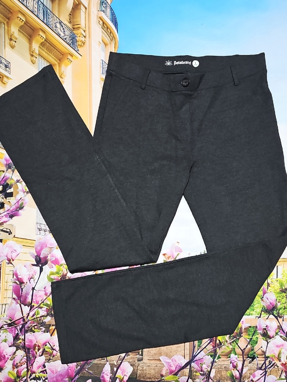 Betabrand Gray Leggings Pants‎ Large Long